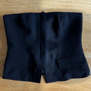 Club Monaco Black Strapless Bustier Top